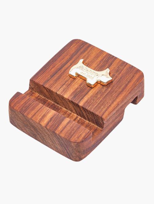 Scotty Bags & Co. Cedar Scotty Wooden Phone Holder: A Touch Of Nature To Your Desk
