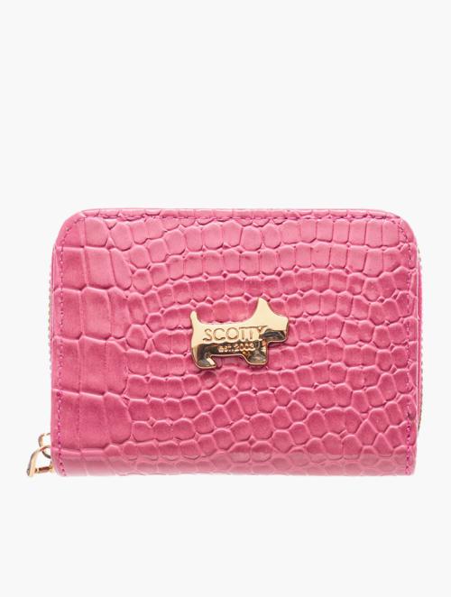 Scotty Bags & Co. Hot Pink The Cali Patent Croc Cardholder Purse