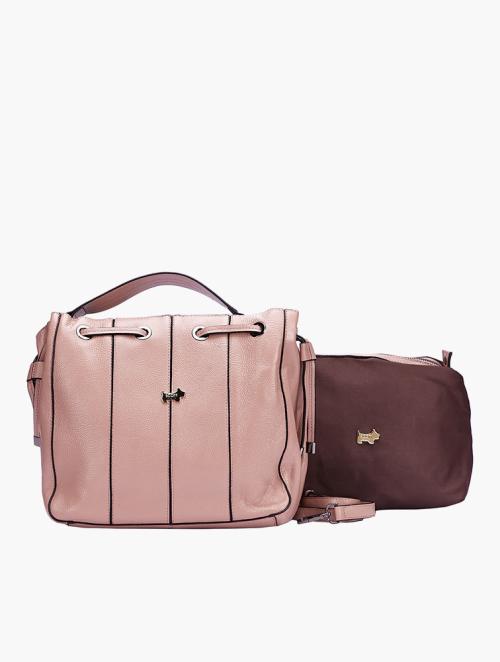 Scotty Bags & Co. Balletslipper Pink The Creed Leather Bag Set (2 X Handbags)