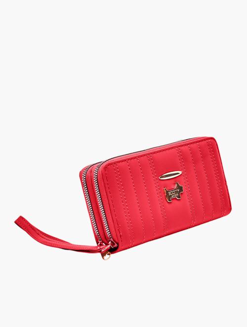 Scotty Bags & Co. Lipstick Red The Rafaella Double Zipper Purse With Strap