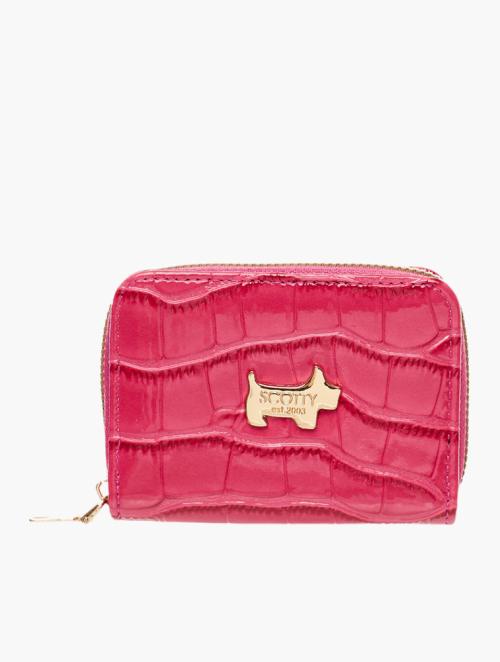 Scotty Bags & Co. Hot Pink Patent Crocodile The Monaco Purse With Cardholders