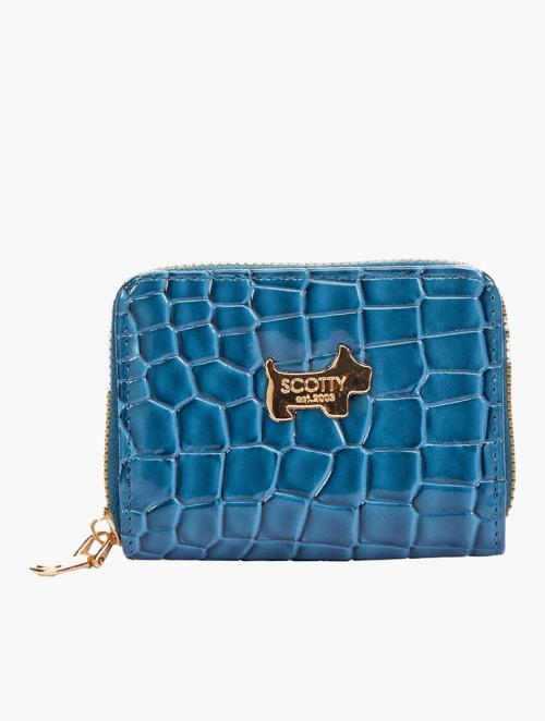 Scotty Bags & Co. Azure Blue Patent Crocodile The Monaco Purse With Cardholders