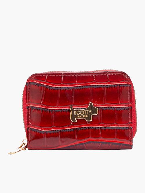 Scotty Bags & Co. Lipstick Red The Cali Patent Croc Cardholder Purse