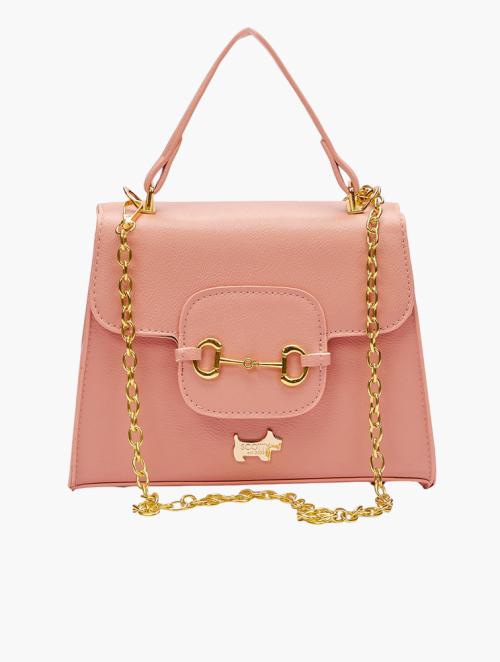 Scotty Bags & Co. Sorbet Pink The Donatella Buckle Tote And Crossbody