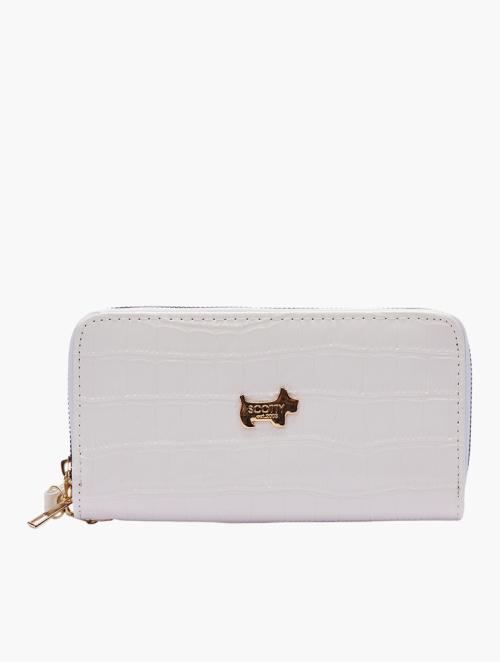 Scotty Bags & Co. Ice White The Gianni Double Zipper Purse