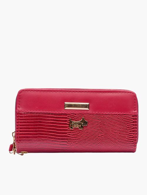 Scotty Bags & Co. Lipstick Red The Freddo Double Zipper Purse