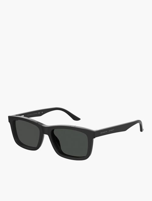 Seventh Street Grey & Black Rectangular Sunglasses