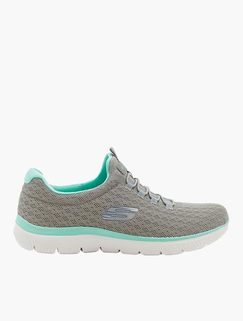 Skechers Grey & Mint Summit's Passion Up Sneakers