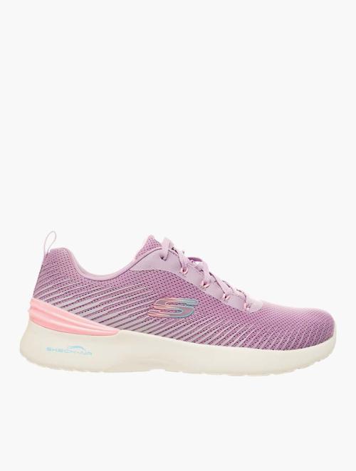 Skechers Pink Knit Lace Up Trainers