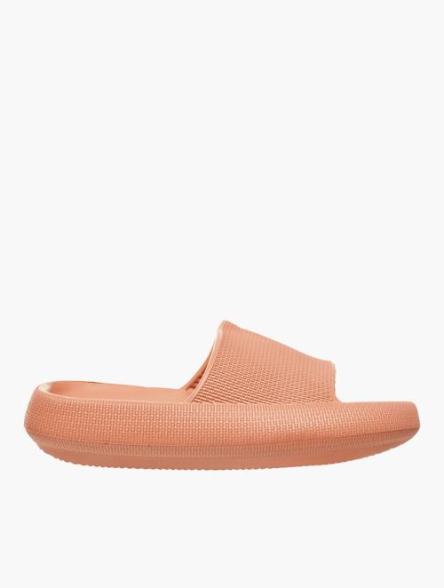 Soft Style Burnt Orange Devi Thick Sole Slides