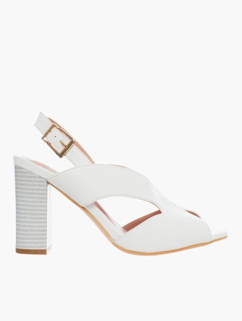 Soft Style White Â Eryn Sling Back Heels