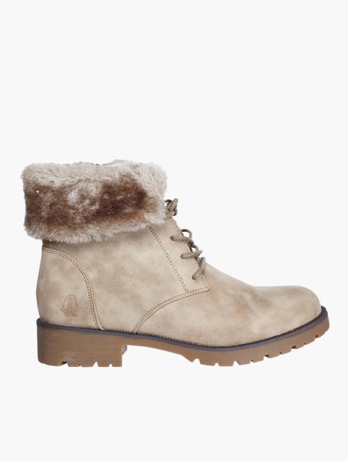 Soft Style Taupe Samira Lace-Up Ankle Boots