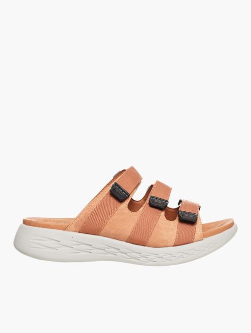 Soft Style Orange Shakila Slip On Sandals