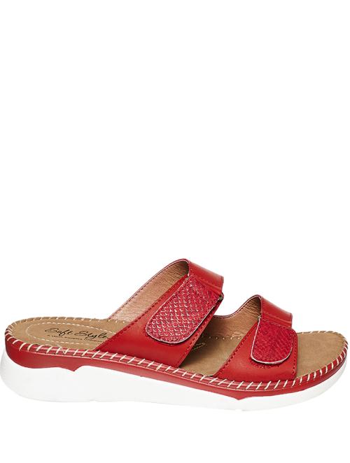 Soft Style Red August Slip On Sandals