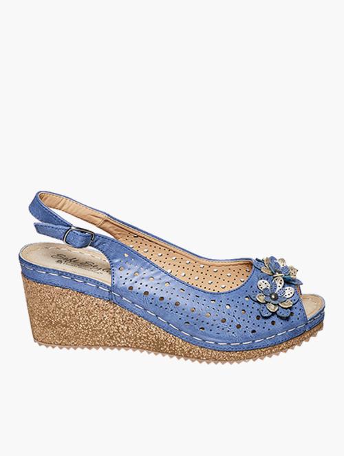 Soft Style Blue Peep Coco Wedges