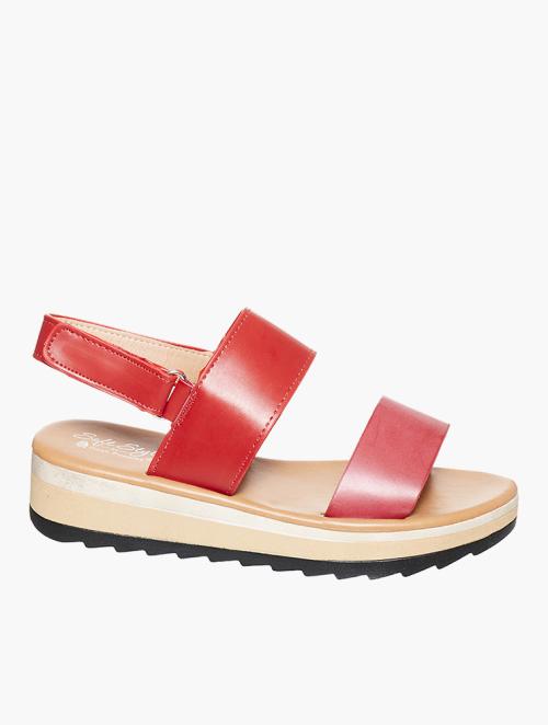 Soft Style Red Jolene Wedge Sandals