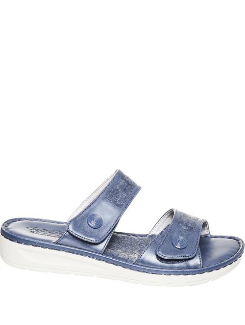 Soft Style Navy Eisa Low Wedged Sandals