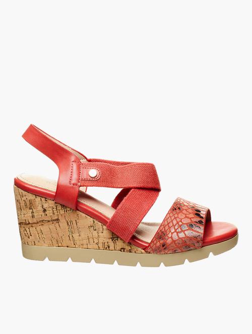 Soft Style Coral Batya Strap Wedges