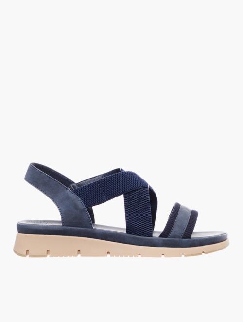 Soft Style Navy Multi Strap Sandals