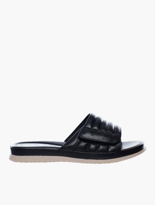 Soft Style Black Soft Agda Slip On Velcro Sandals