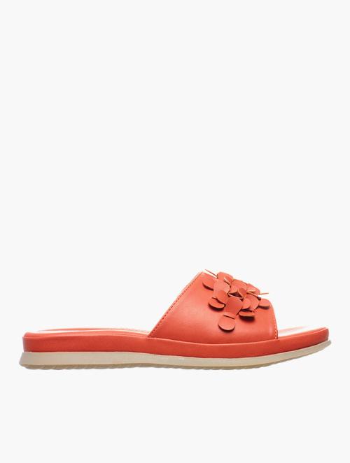 Soft Style Burnt Orange Soft Agusta Slip-On Sandals