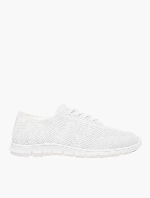 Soft Style White Soft Nantai Lurex Lace-Up Sneakers