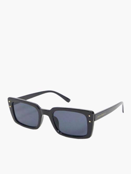 South Beach Black Rectangular Sunglasses