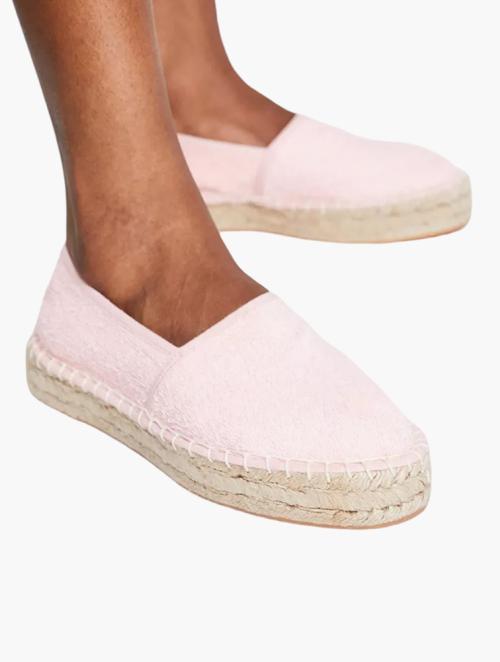 South Beach Pink Slip On Round Toe Espadrilles