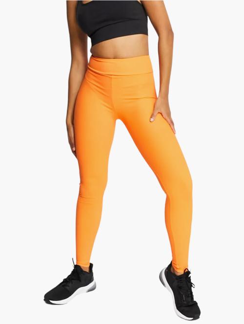 South Beach Orange Fitness Rib Leggings