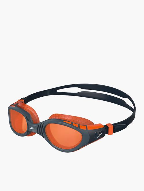 Speedo Orange & Black Futura Biofuse Flexiseal Swimming Goggle 