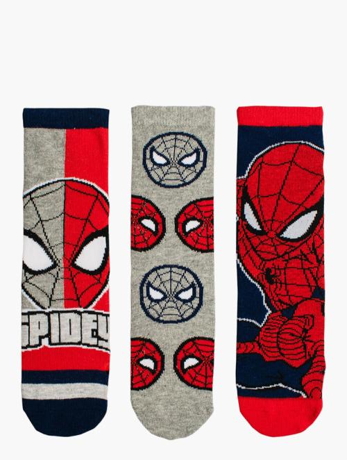 Spider-Man Multi Spider-Man Anklet Socks 9-12 Years 3 Pack 