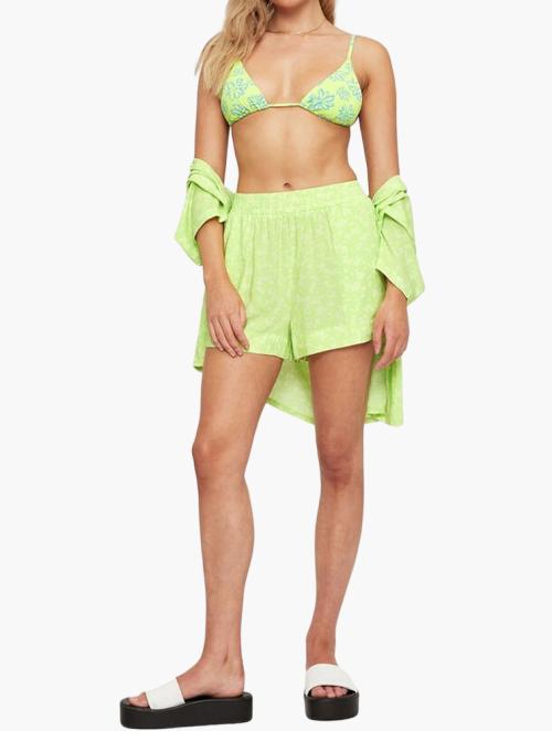 Supre Rihanna Short - Maddy Floral Lime Pop