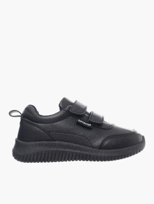 SuperStar Black Velcro Strap Sneakers