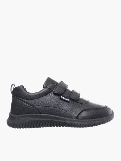SuperStar Black Velcro Strap Sneakers
