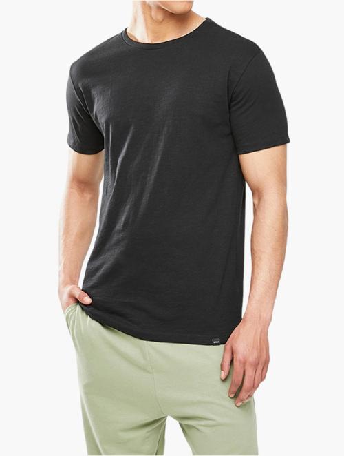 Superbalist Label Scoop Neck Short Sleeve Tee - Black