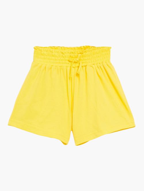 Superbalist Label Girls Paperbag Waist Shorts - Lemon Yellow