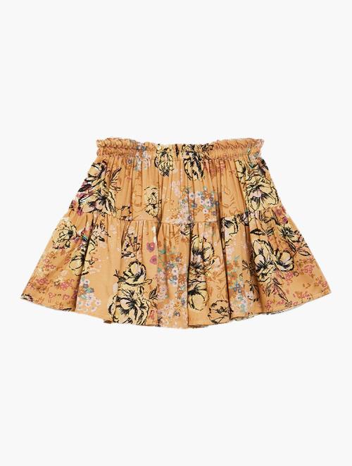 Superbalist Label Flare Skirt - Peach Floral