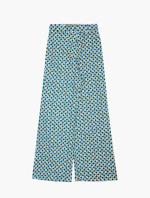 Superbalist Label Wide Leg Pant - Turquoise, Aqua, Yellow And Pink