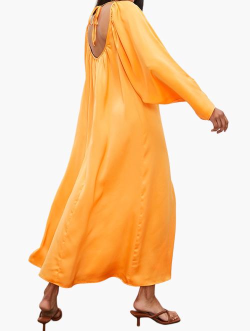 Superbalist Label Statement Sleeve Kaftan Dress With Scoop Back - Orange1