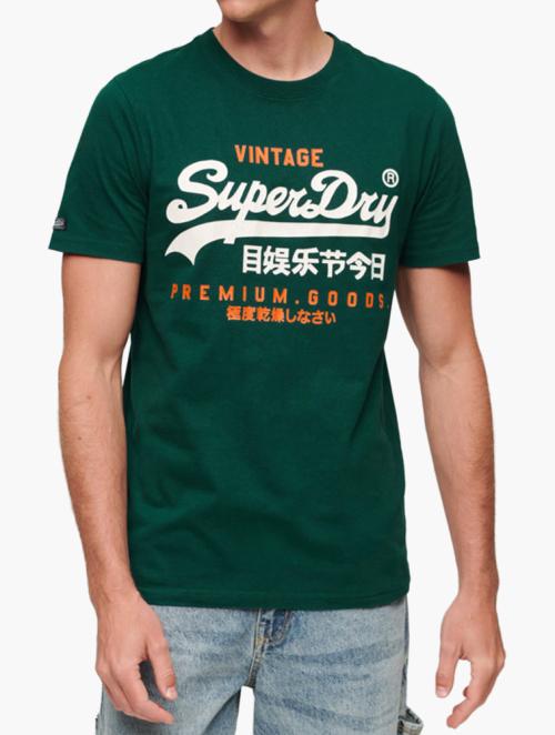 Superdry Green Classic Vintage Logo Heritage T-Shirt