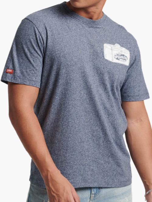 Superdry Grey Workwear Trade Graphic T-Shirt