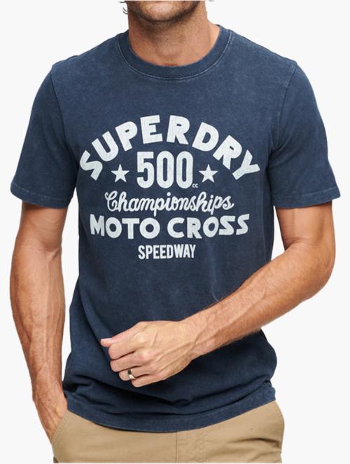 Superdry Blue Vintage Americana Graphic T-Shirt