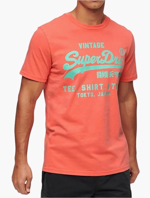 Superdry Multi Neon Vl Crew-Neck T-Shirt