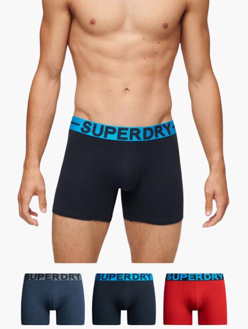 Superdry Multi Cotton Boxer Triple Pack