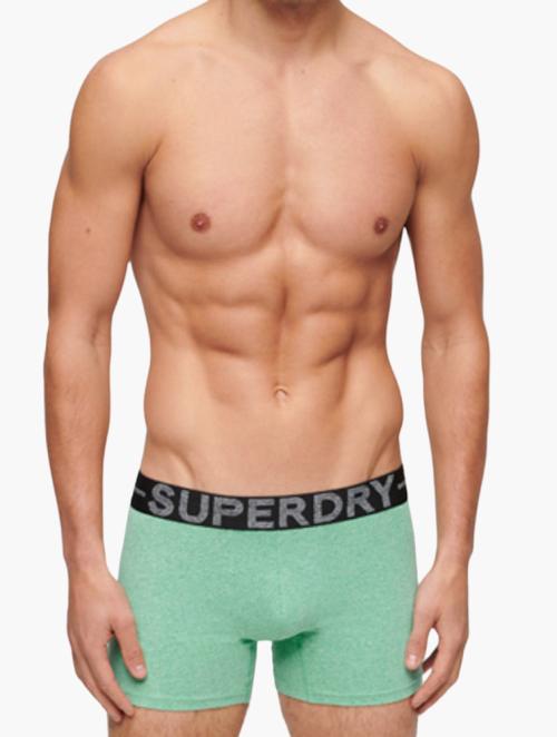 Superdry Green and Black Boxers