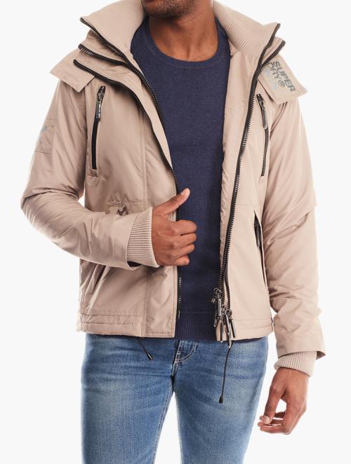 Superdry Light Brown Zip Up Jacket