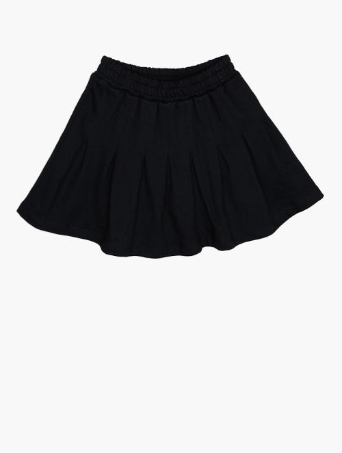 Superbalist Label Cotton Pleated Skirt - Black