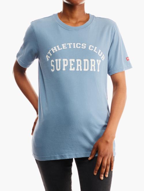 Superdry Blue Short Sleeve Superdry Tee