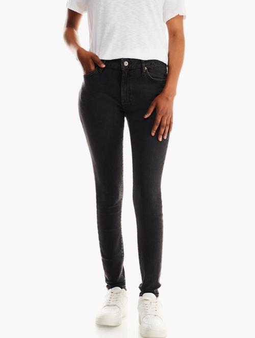 Superdry Black Vintage Mid Rise Skinny Jeans