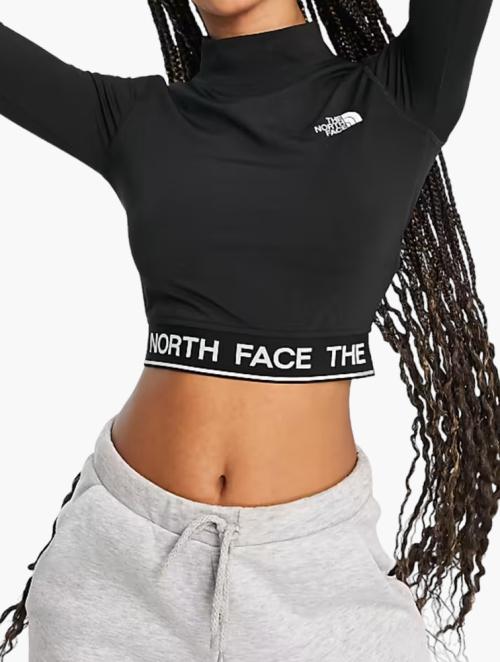 The North Face Black Logo High Neck Top